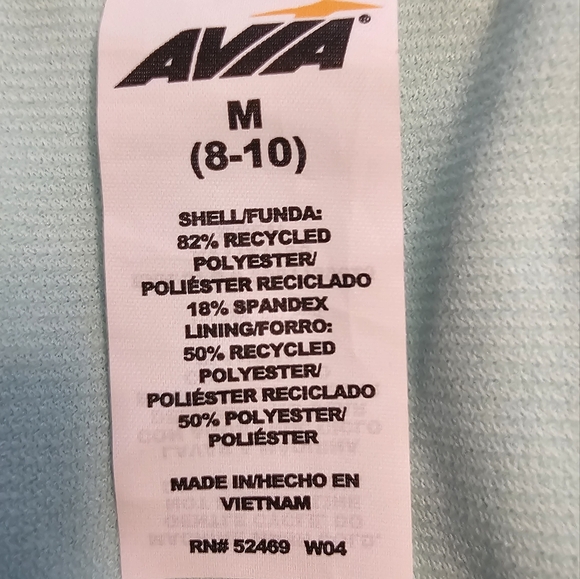 Avia Swim Short sleeve zip front Rashguard Size Medium - Picture 8 of 9